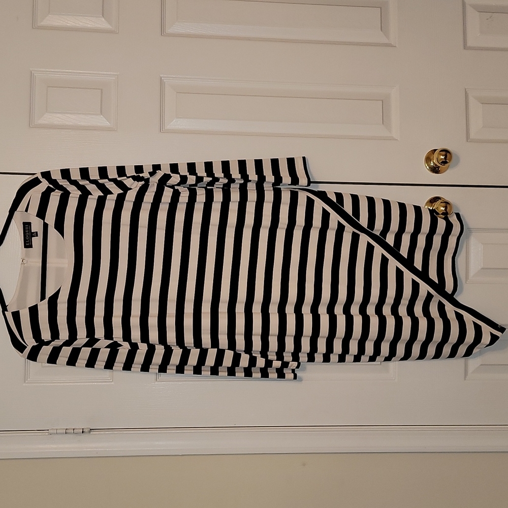 Women's Asymmetrical Hem Stripe Dress